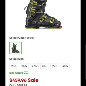 Size 6.5 tecnica ski boots new in box